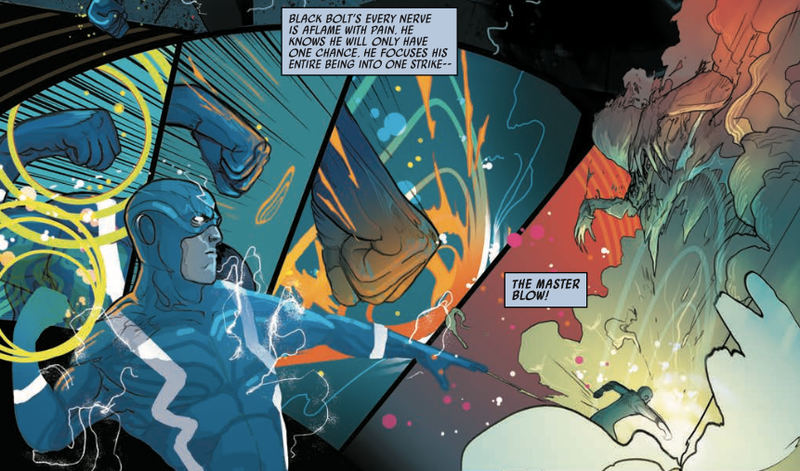 Illustration for article titled Black Bolt’s prison break escapes the conventions of superhero storytelling